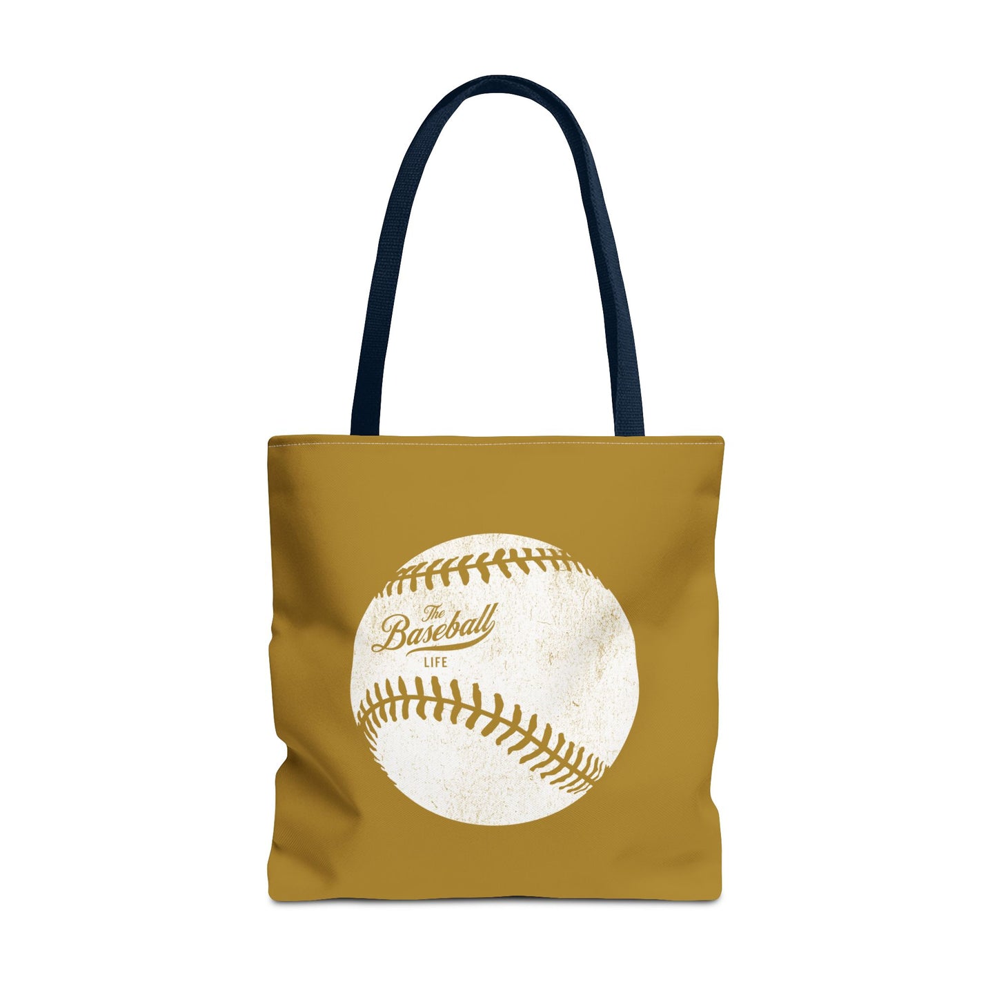 Weathered Baseball Tote Bag_Old Gold