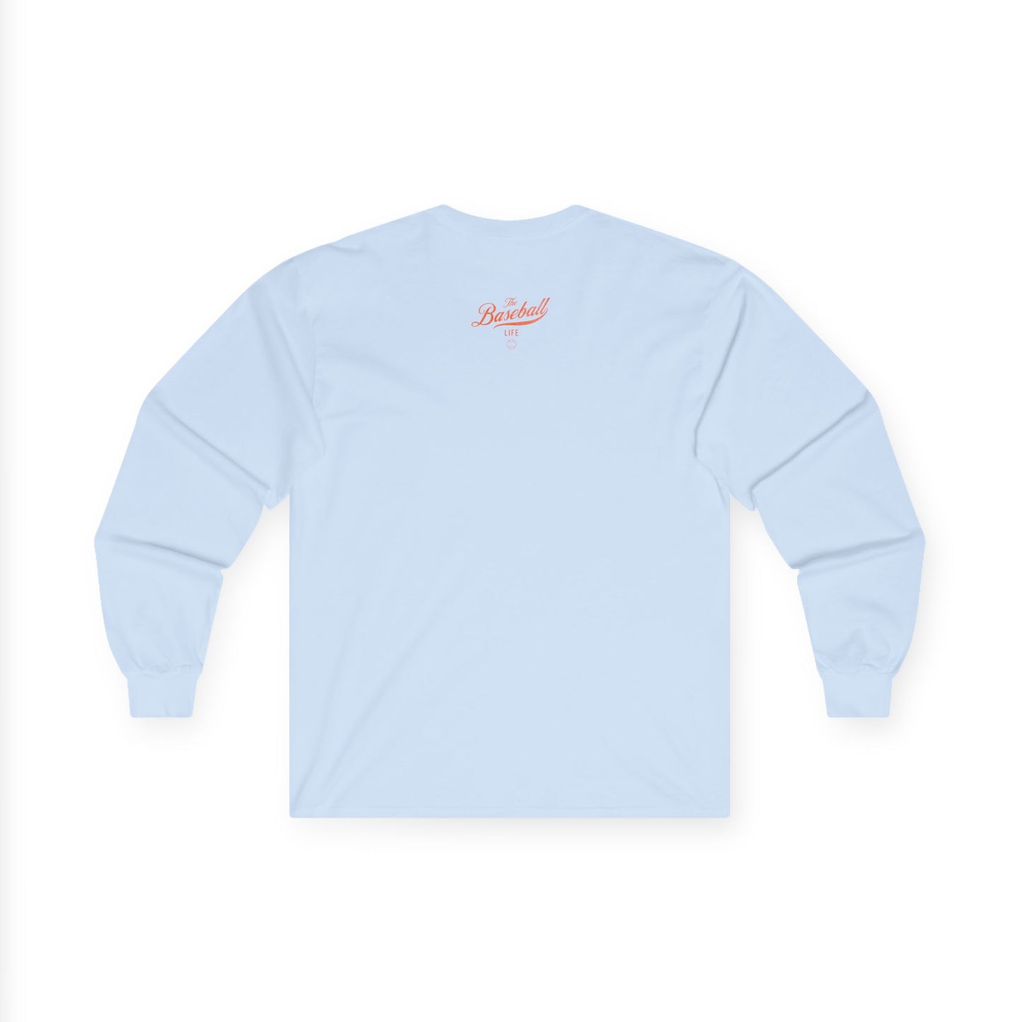 The Baseball Life Long Sleeve T-Shirt_Orange Print