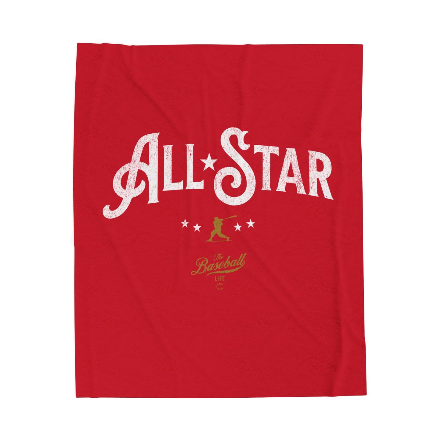 Velveteen Plush Blanket_All-Star_Red