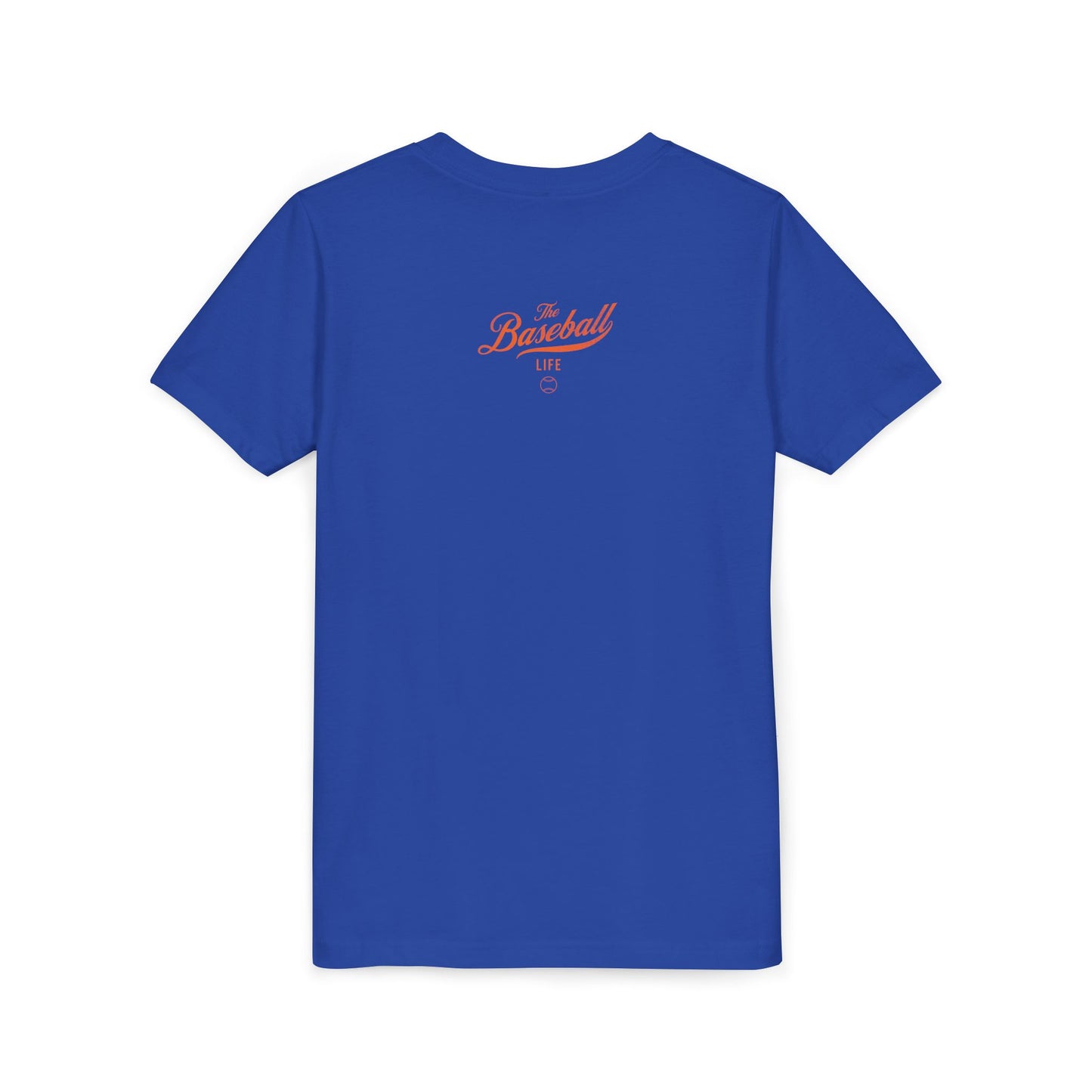 Youth The Baseball Life Classic Script T-Shirt_Orange Print