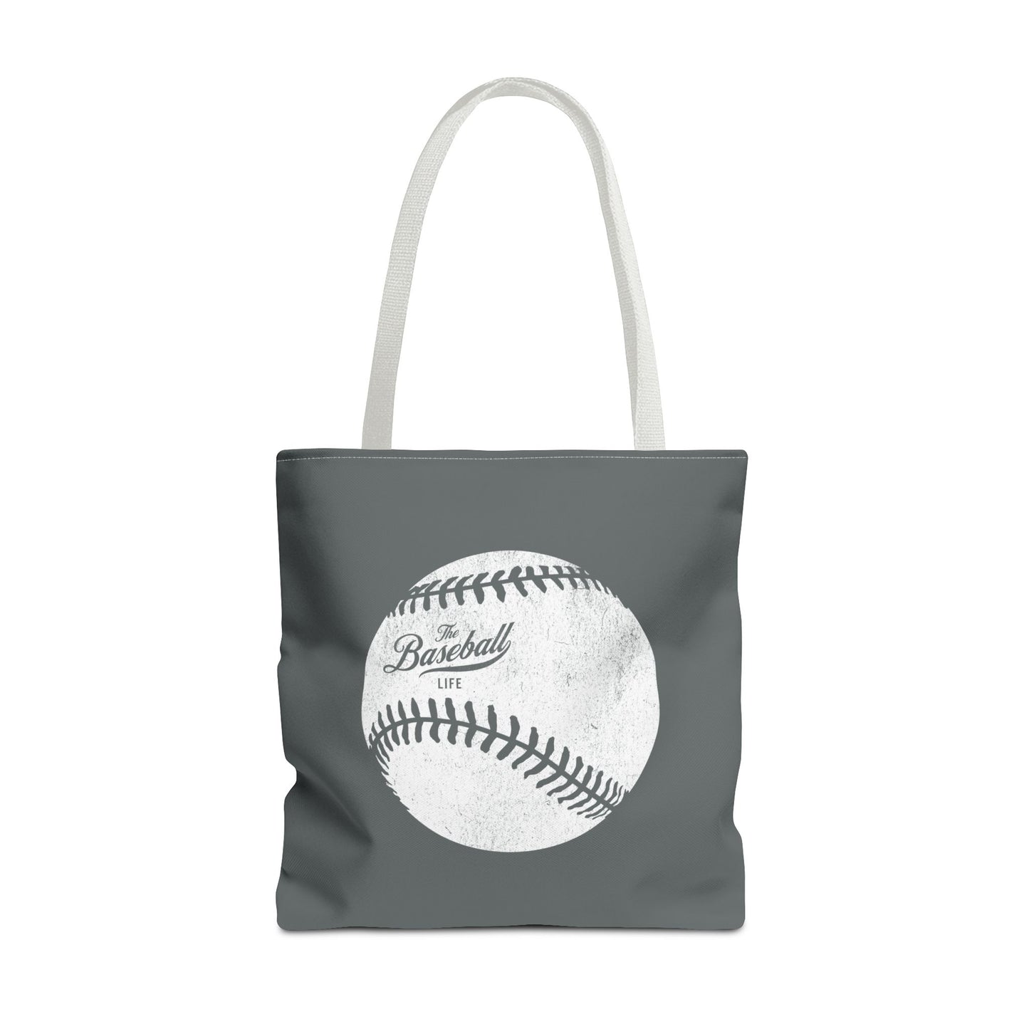 Weathered Baseball Tote Bag_Dark Gray