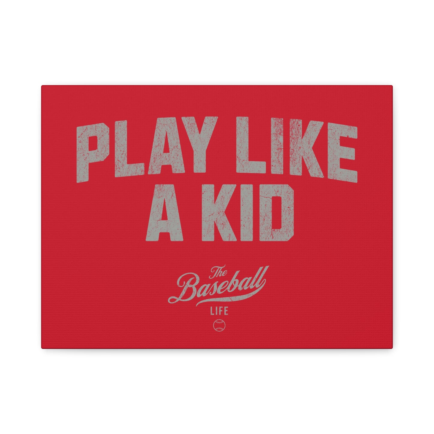 Play Like A Kid Wall Art Canvas_Red