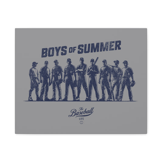 Boys of Summer Wall Art Canvas_Medium Gray