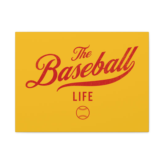 Wall Art Canvas_Yellow Gold w Red