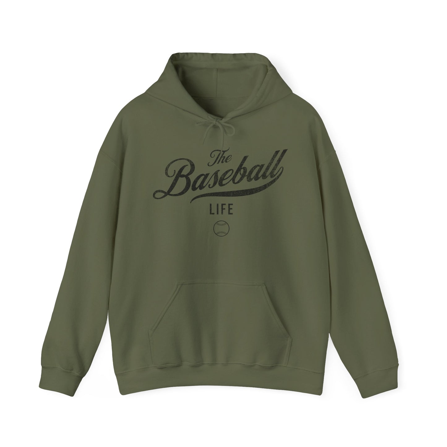 The Baseball Life Hoodie_Black Print
