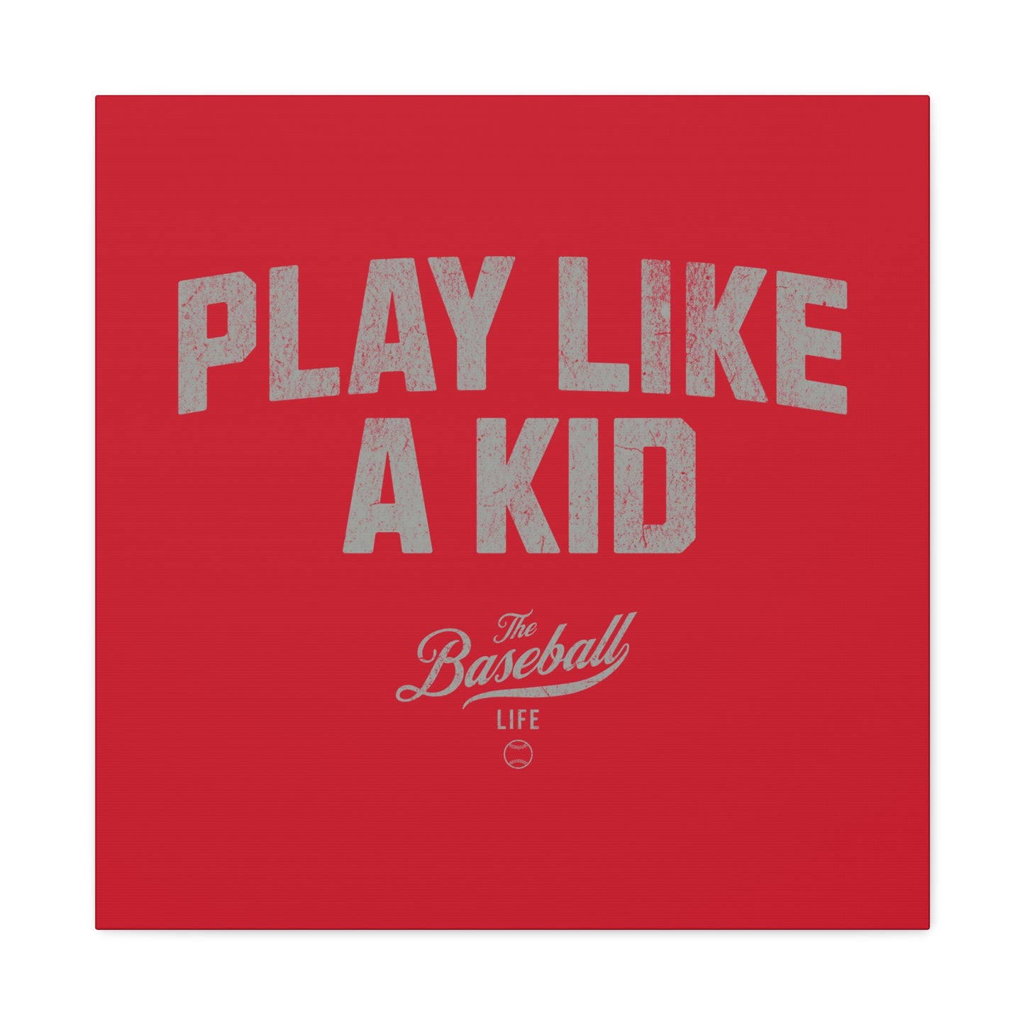 Play Like A Kid Wall Art Canvas_Red