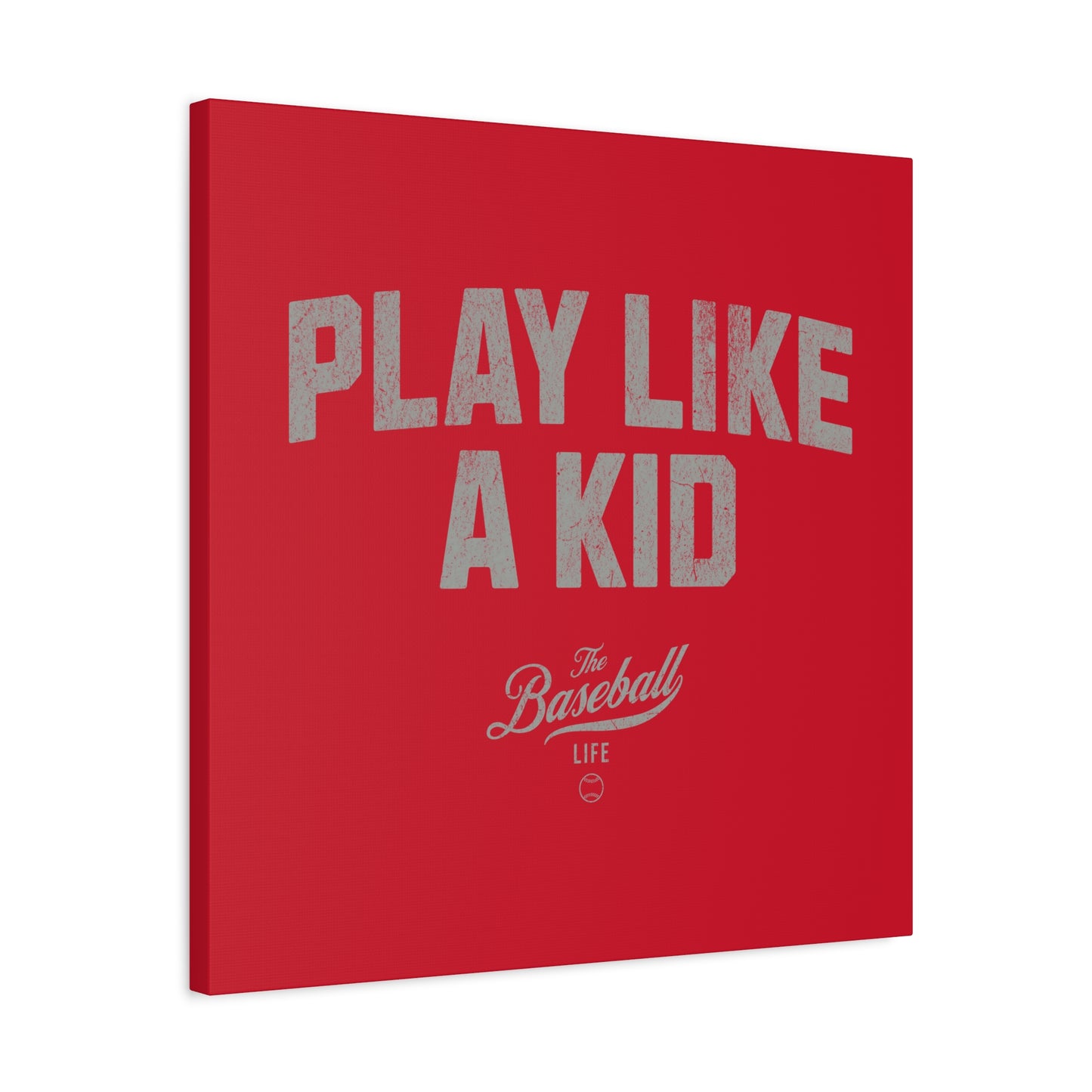 Play Like A Kid Wall Art Canvas_Red