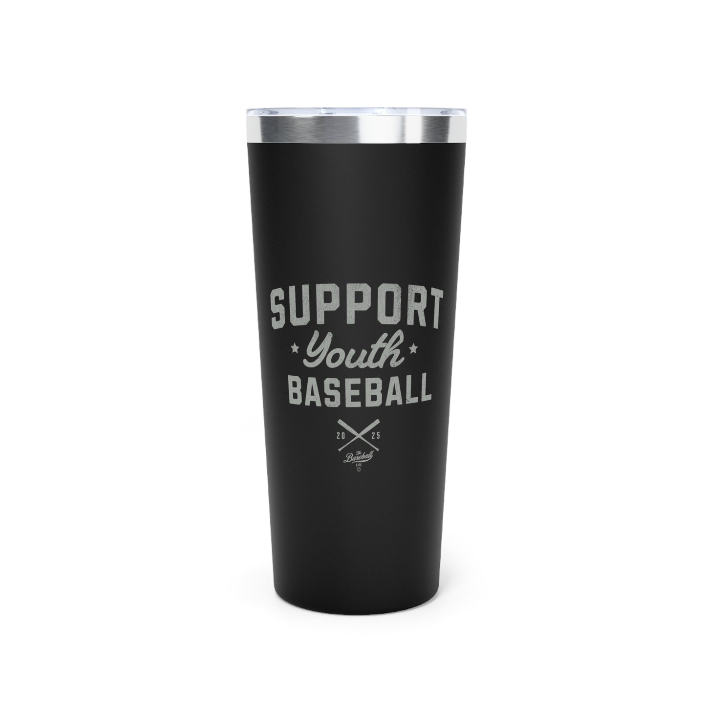 22oz Insulated Travel Tumbler_Support Youth Baseball