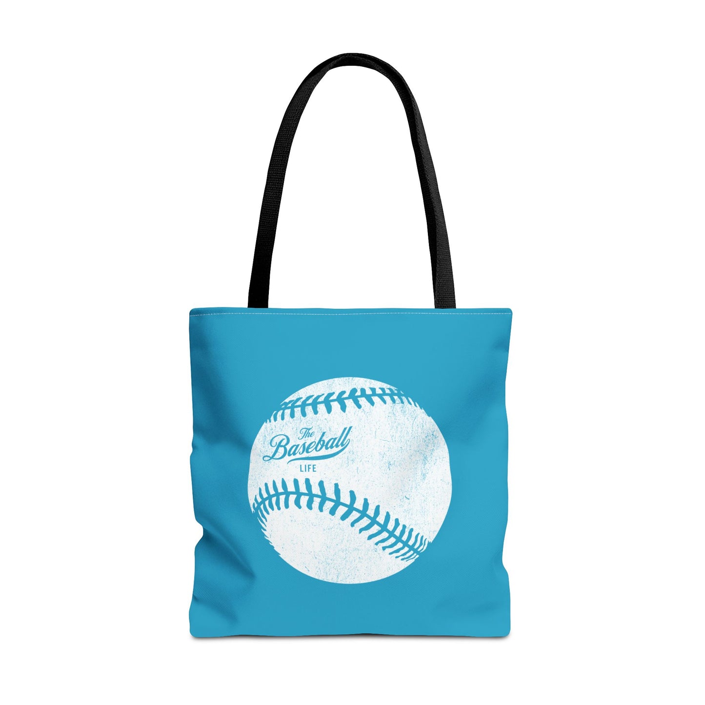 Weathered Baseball Tote Bag_Turquoise