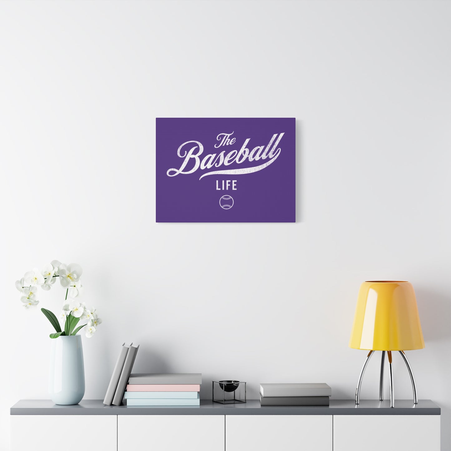 Wall Art Canvas_Purple w White