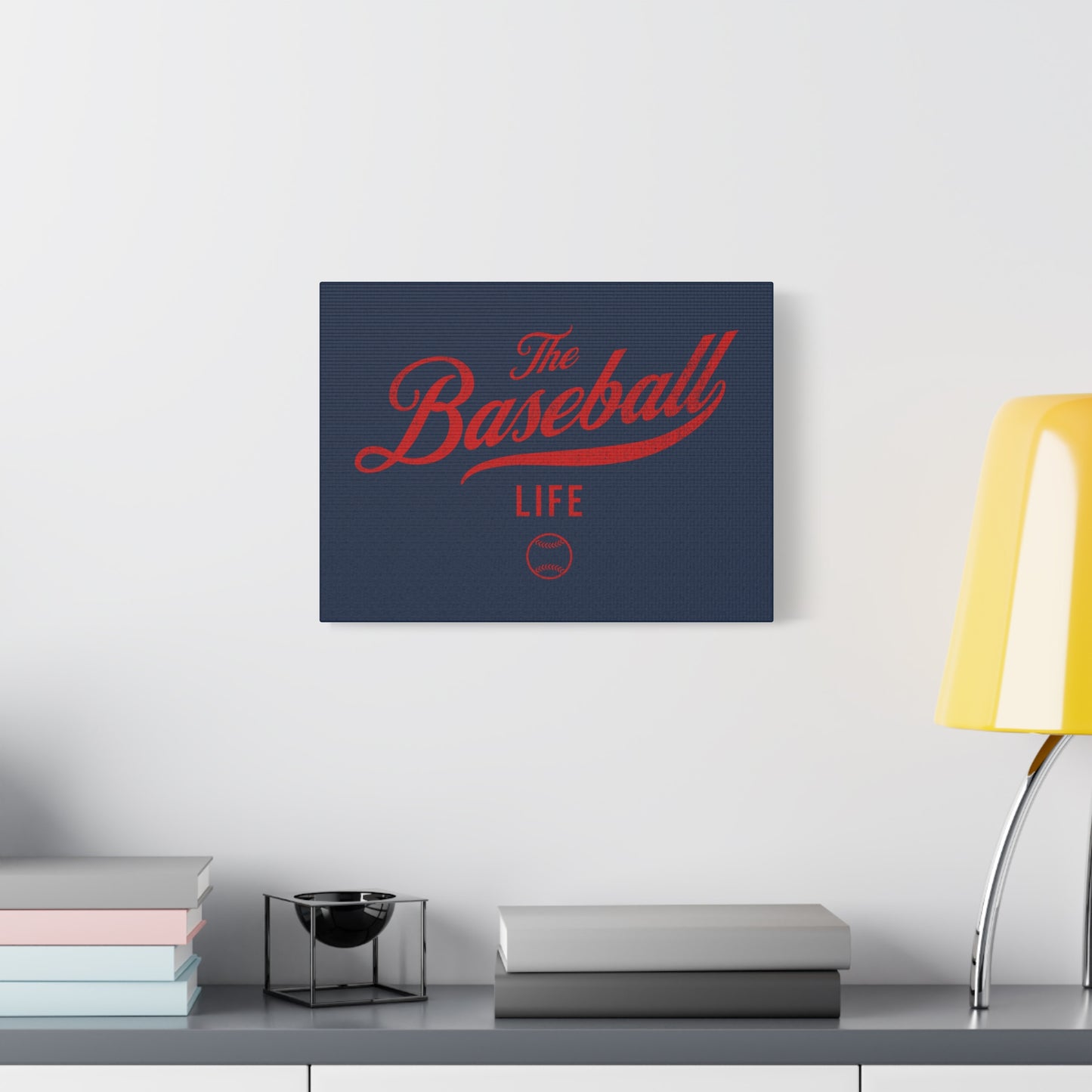 Wall Art Canvas_Navy w Red