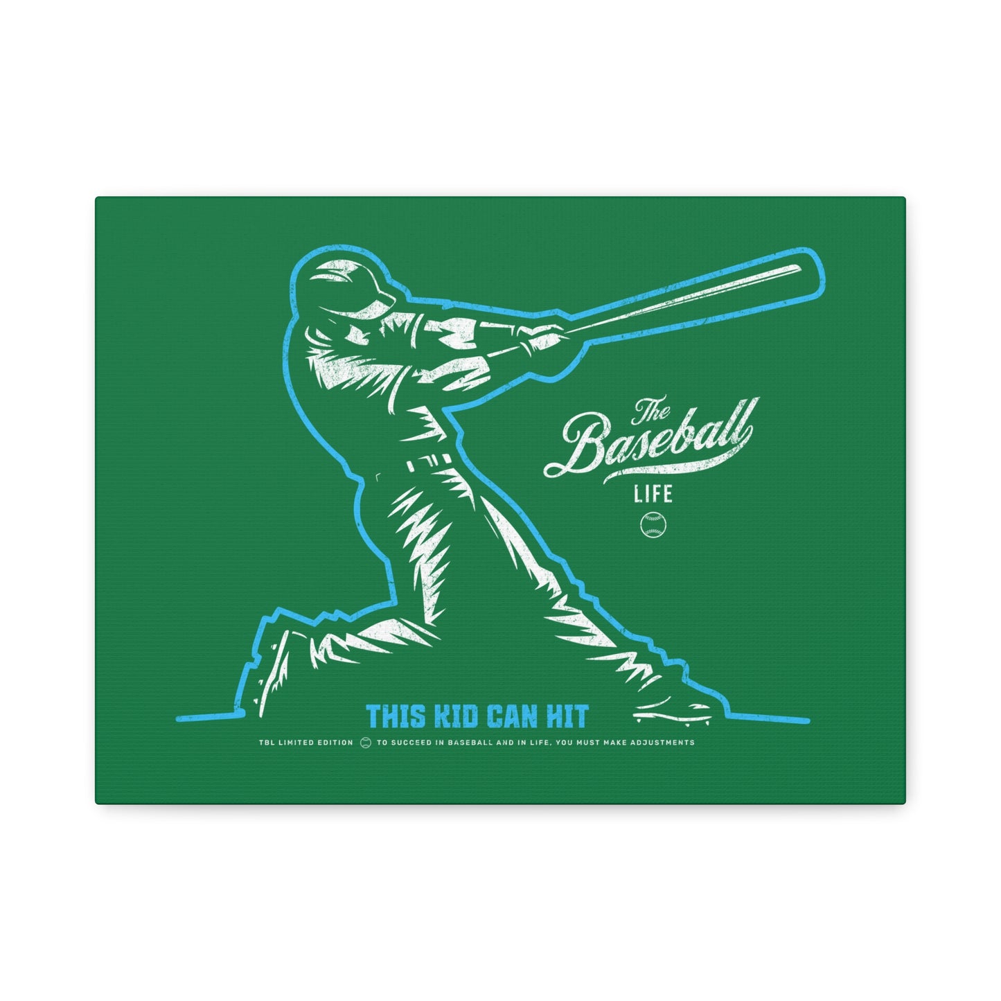 This Kid Can Hit Wall Art Canvas_Green