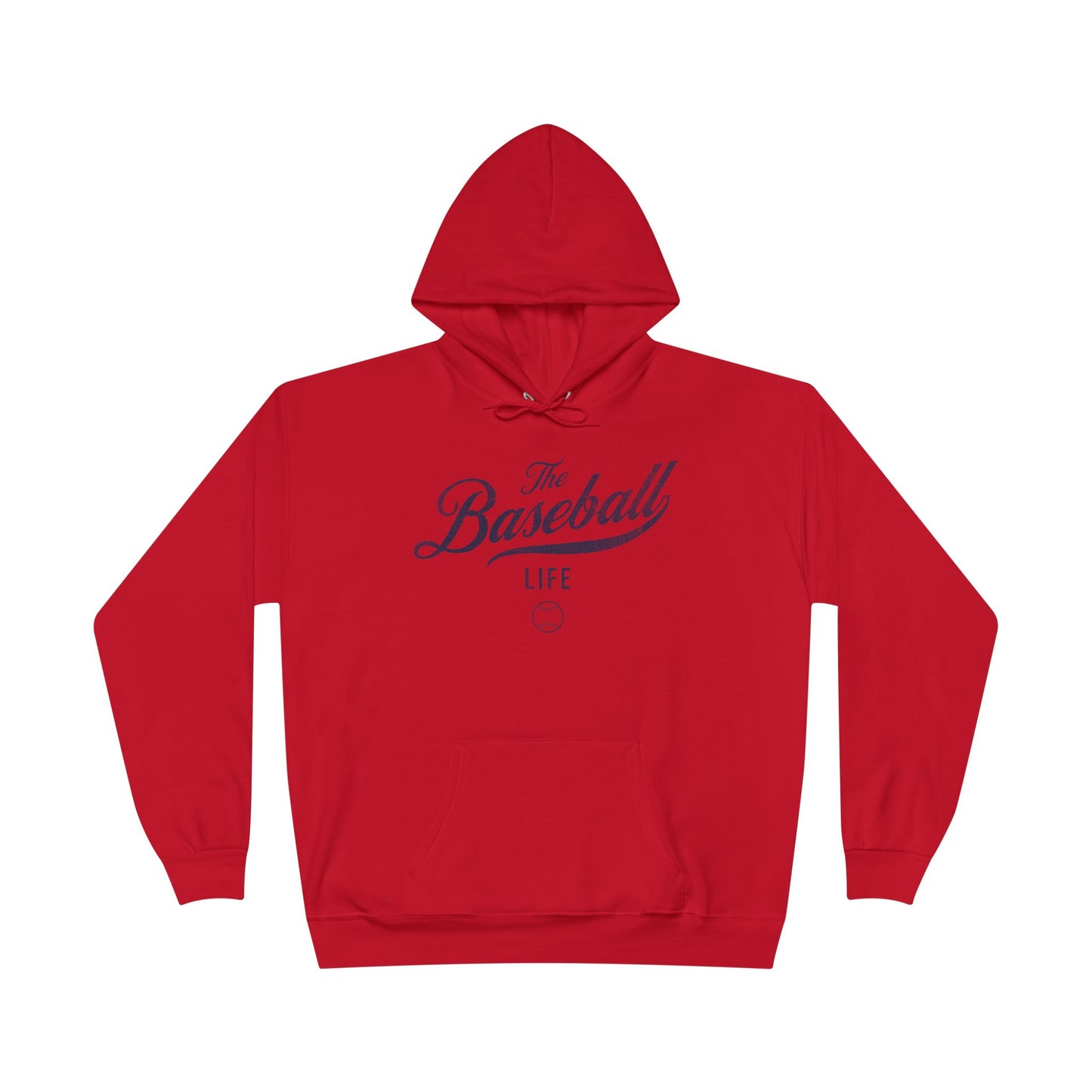 The Baseball Life Hoodie w/Grommets_Navy Print