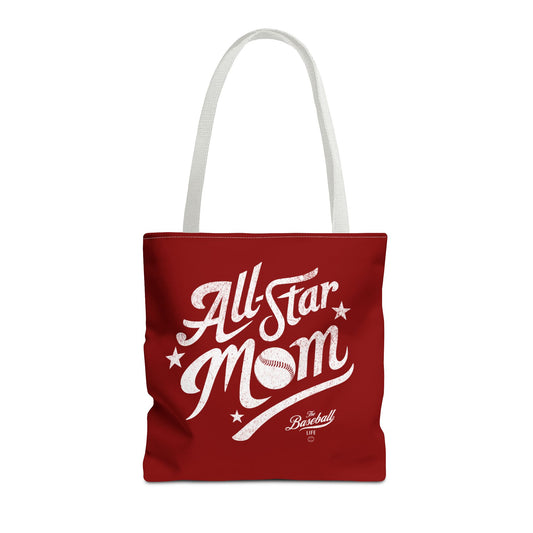 All-Star Mom Tote Bag_Maroon