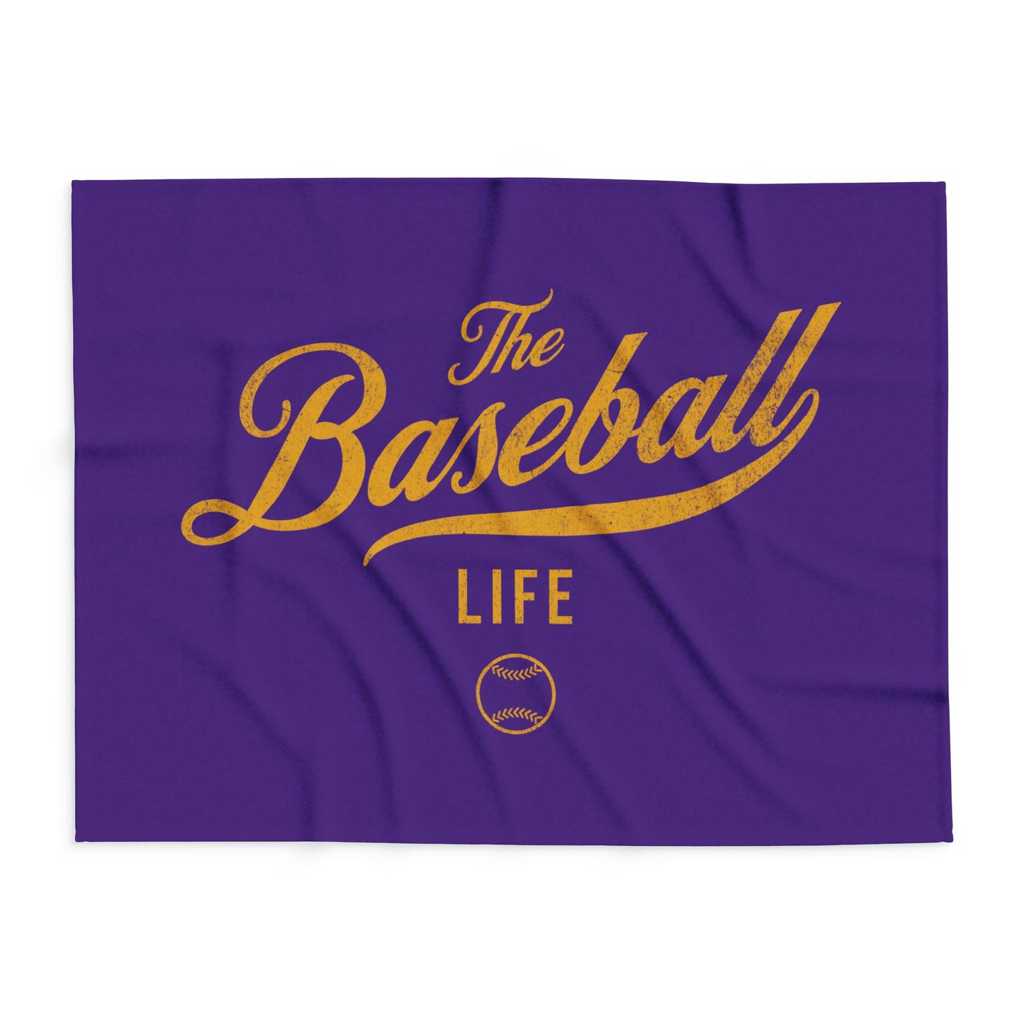 Fleece Blanket_Purple w Yellow Gold Print