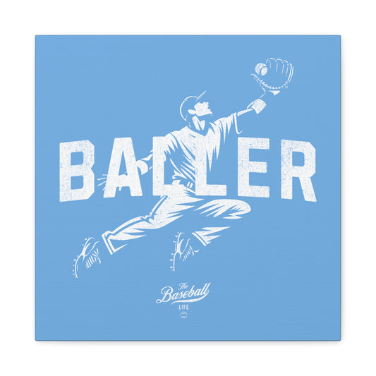 Baller Wall Art Canvas_Carolina Blue