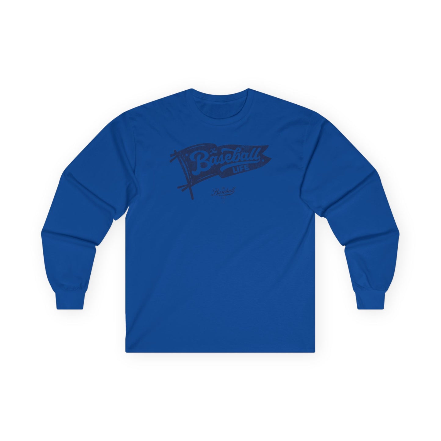 Classic Pennant_Navy Print Long-Sleeve