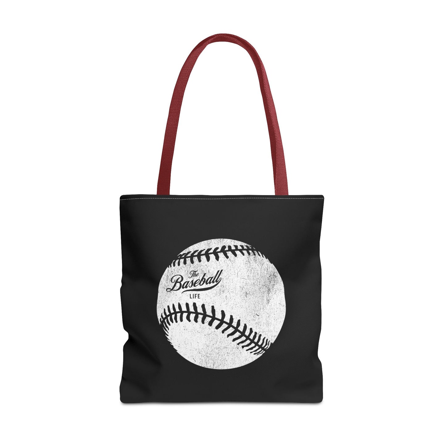 Weathered Baseball Tote Bag_Black