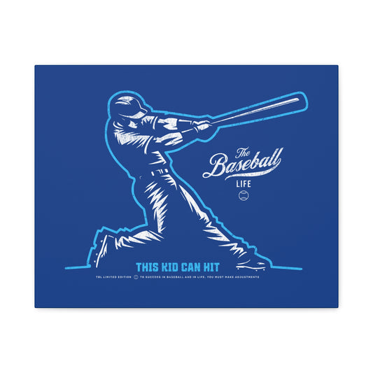 This Kid Can Hit Wall Art Canvas_Royal Blue