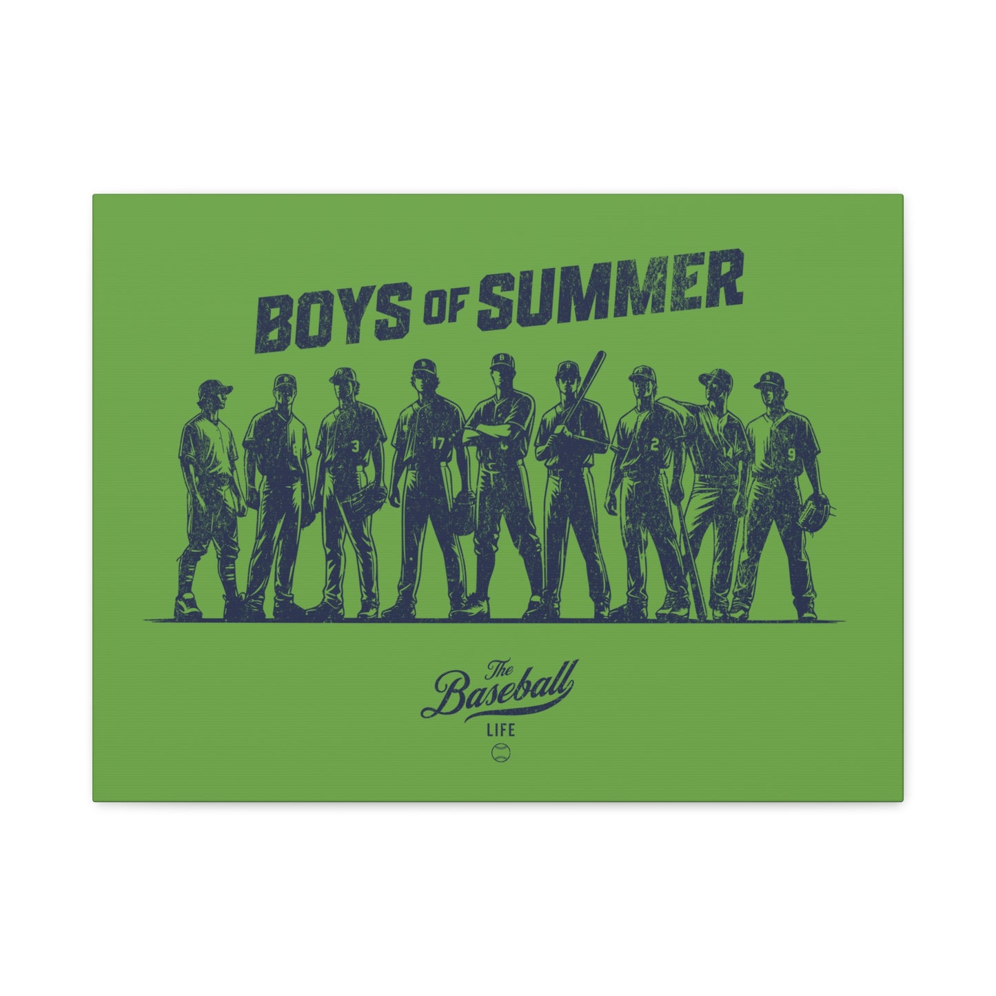 Boys of Summer Wall Art Canvas_Grass Green