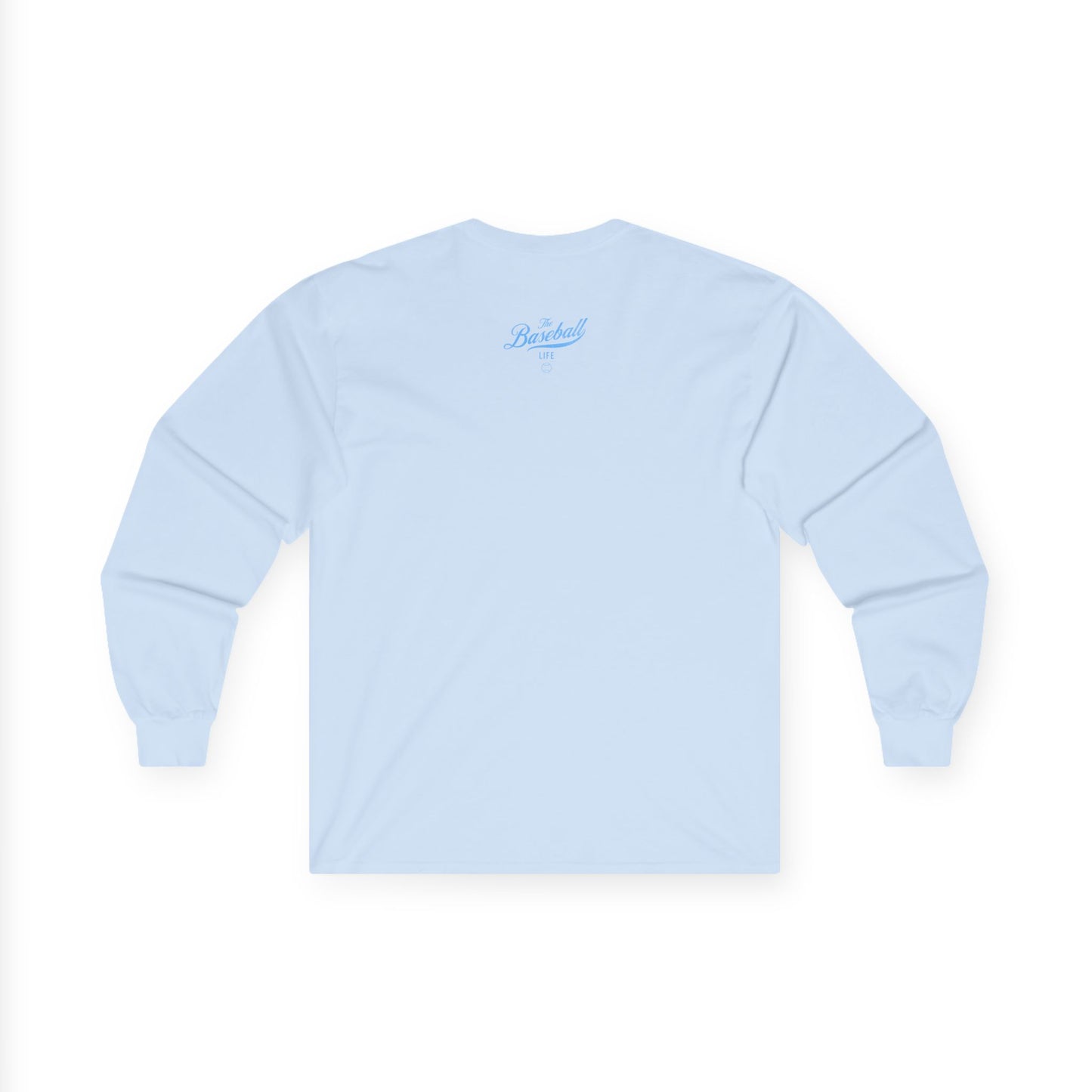 The Baseball Life Long Sleeve T-Shirt_Carolina Blue Print