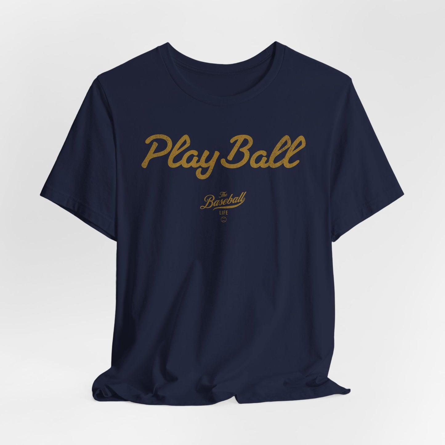 Play Ball_Old Gold Print T-Shirt