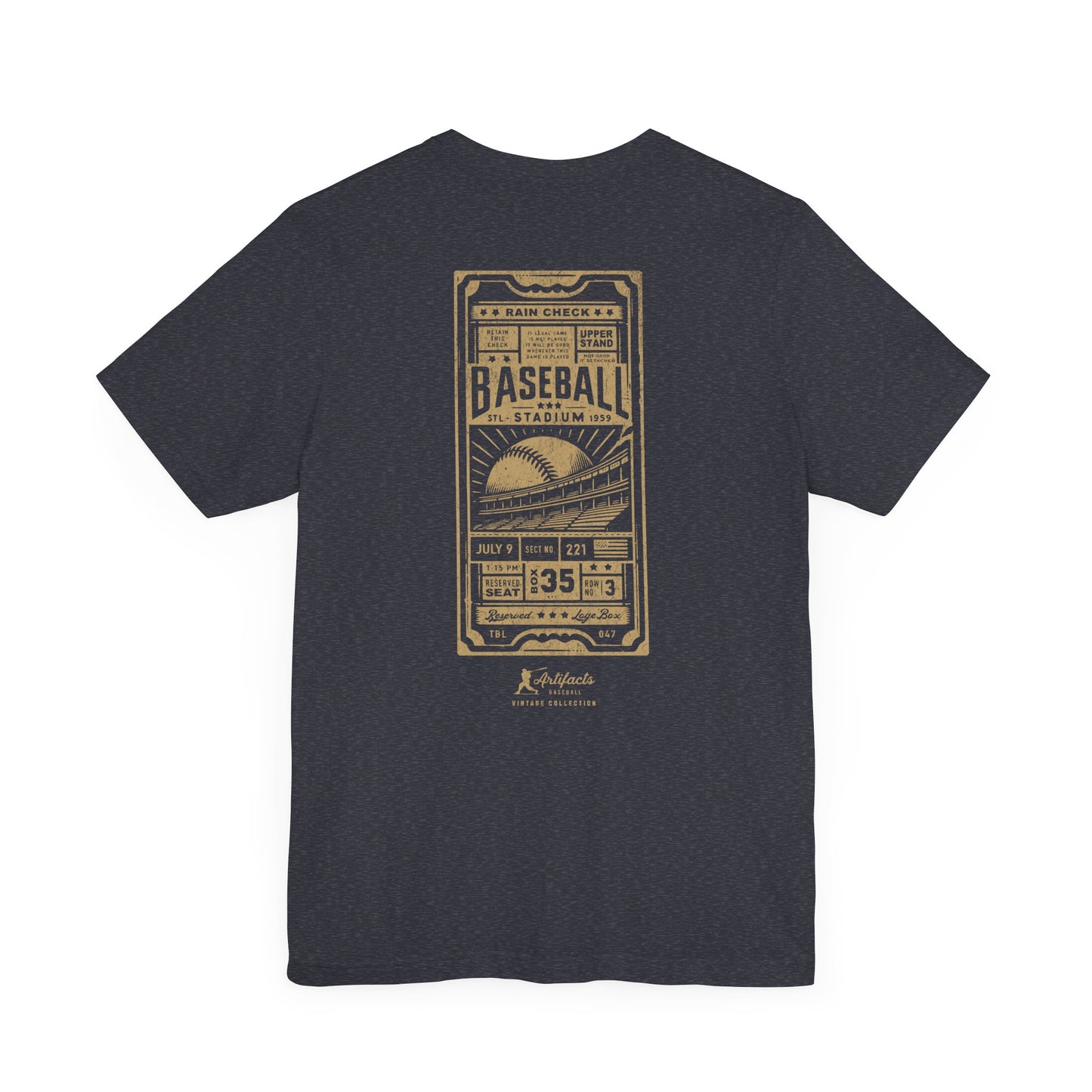 Box Seat Ticket_Artifacts Baseball Collection T-Shirt