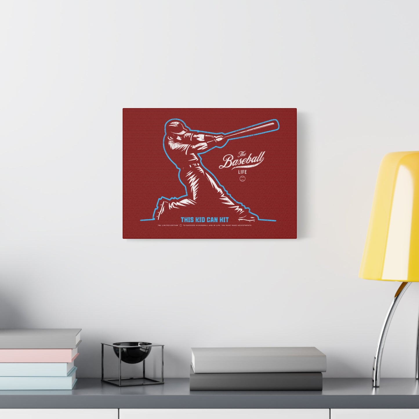 This Kid Can Hit Wall Art Canvas_Cardinal Red
