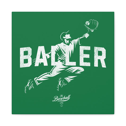 Baller Wall Art Canvas_Green