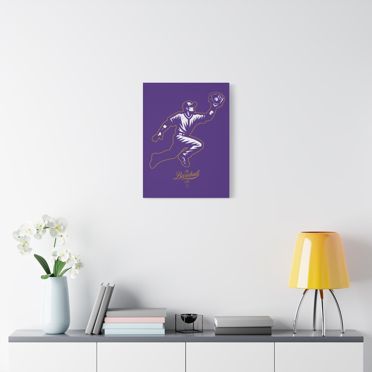 Player Icon Wall Art Canvas_Purple