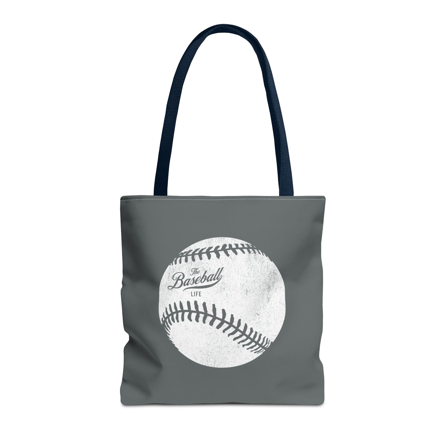 Weathered Baseball Tote Bag_Dark Gray