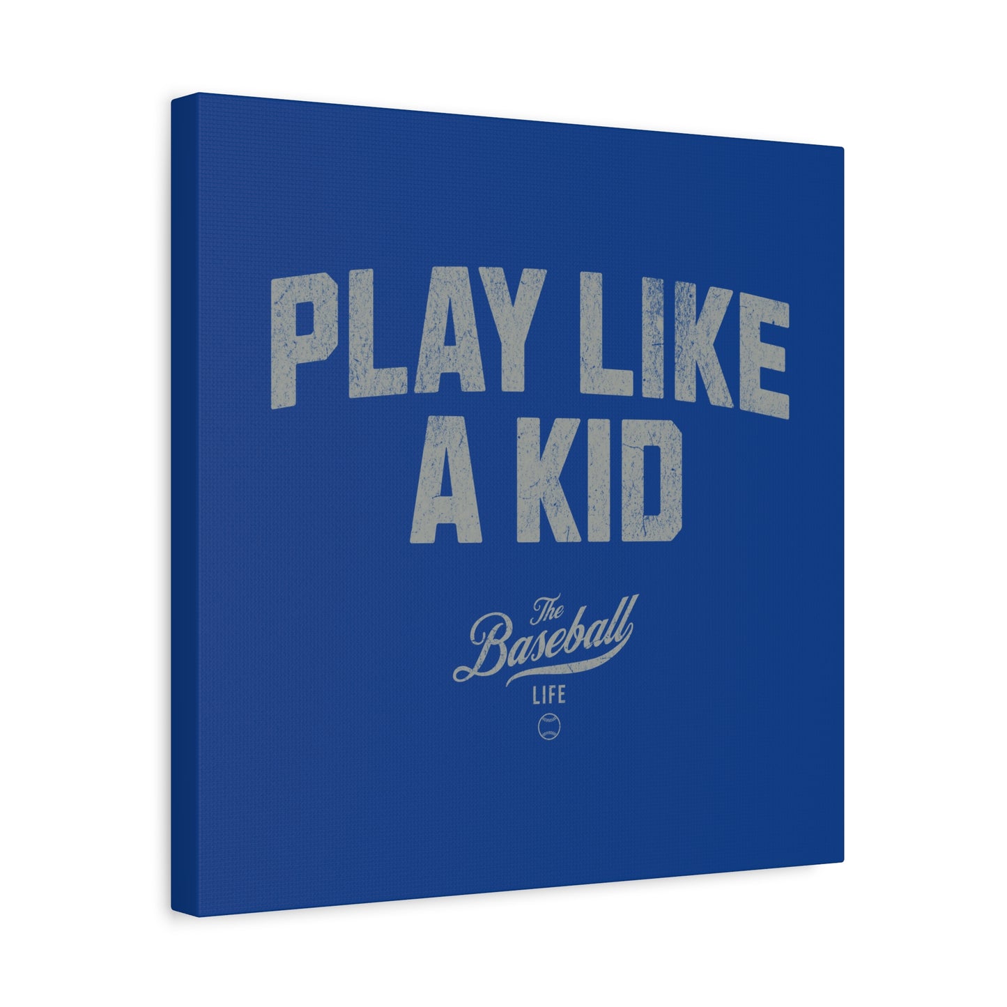 Play Like A Kid Wall Art Canvas_Royal Blue