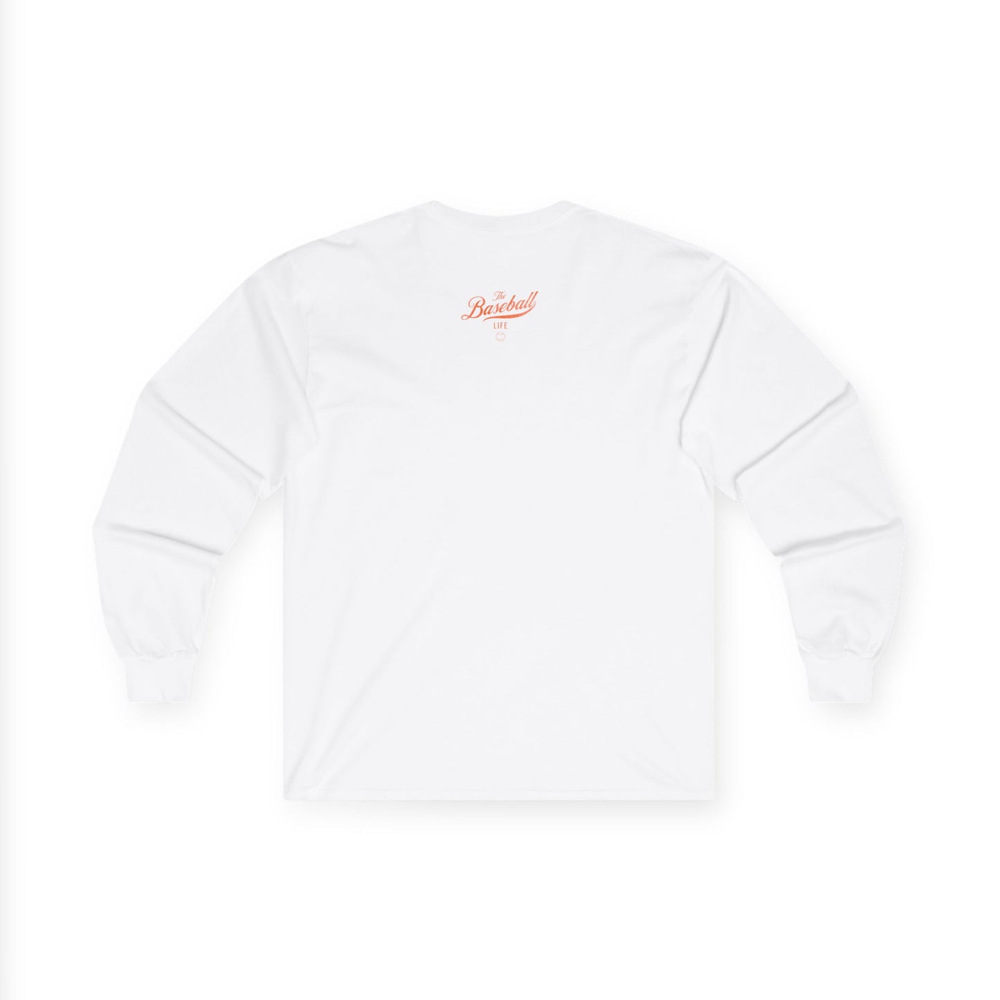 The Baseball Life Long Sleeve T-Shirt_Orange Print