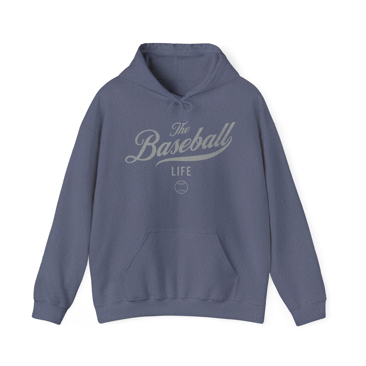 The Baseball Life Hoodie_Silver Gray Print