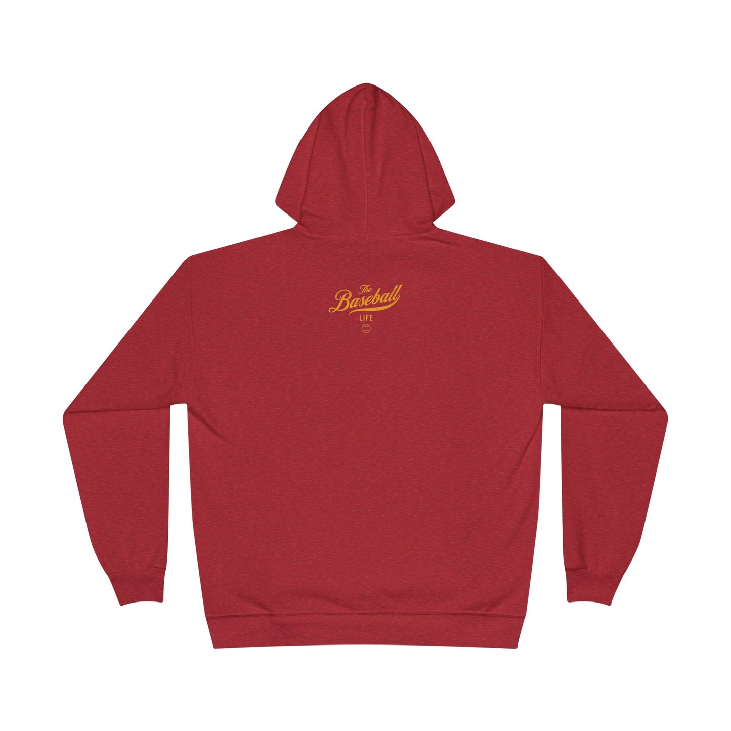 The Baseball Life Hoodie w/Grommets_Yellow Gold Print
