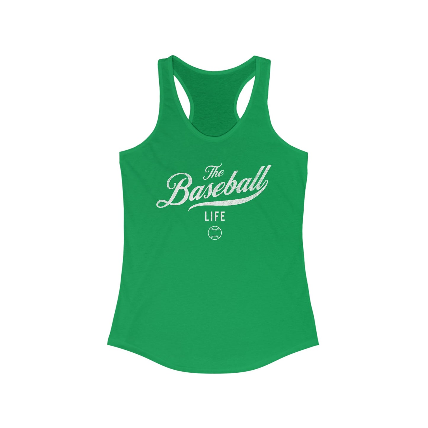 The Baseball Life Classic Script Tank_White Print