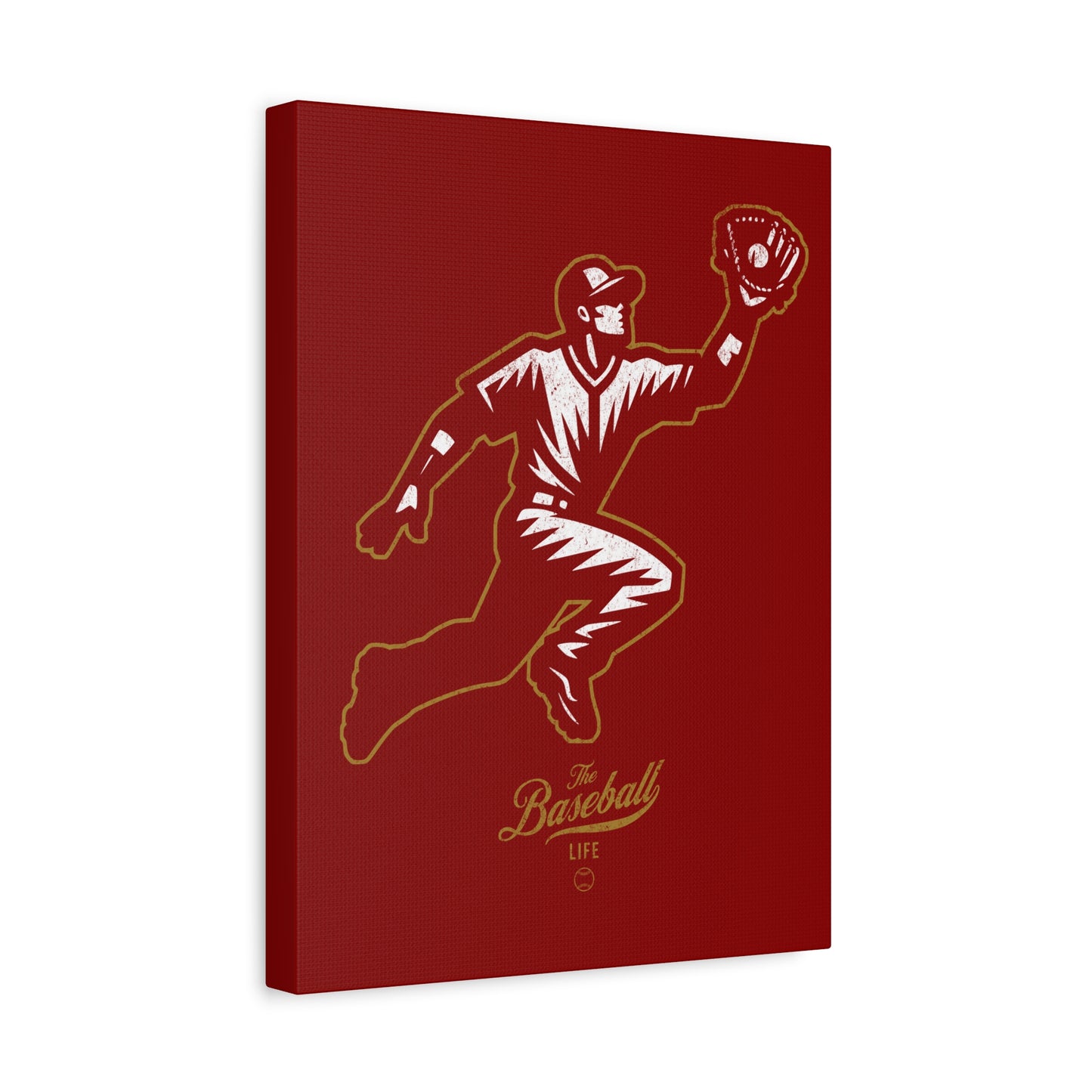 Player Icon Wall Art Canvas_Cardinal Red