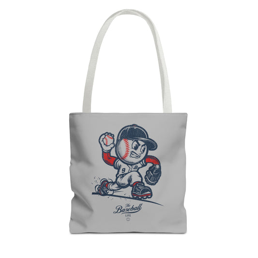 Mr. Baseball Mascot Pitching Tote