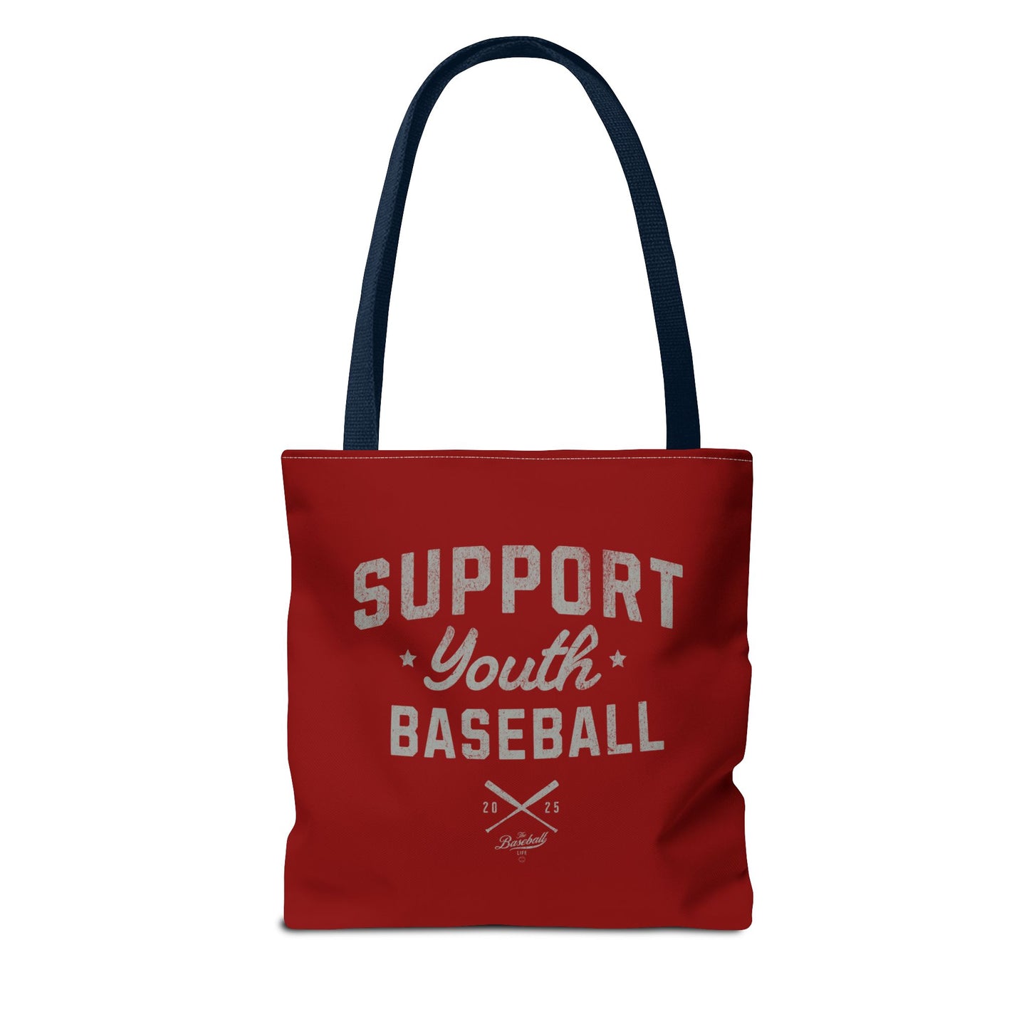 Support Youth Baseball Tote Bag_Maroon