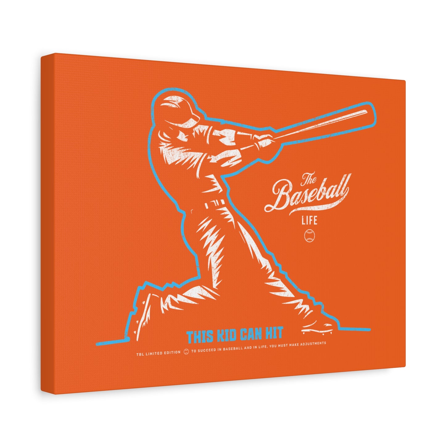 This Kid Can Hit Wall Art Canvas_Orange