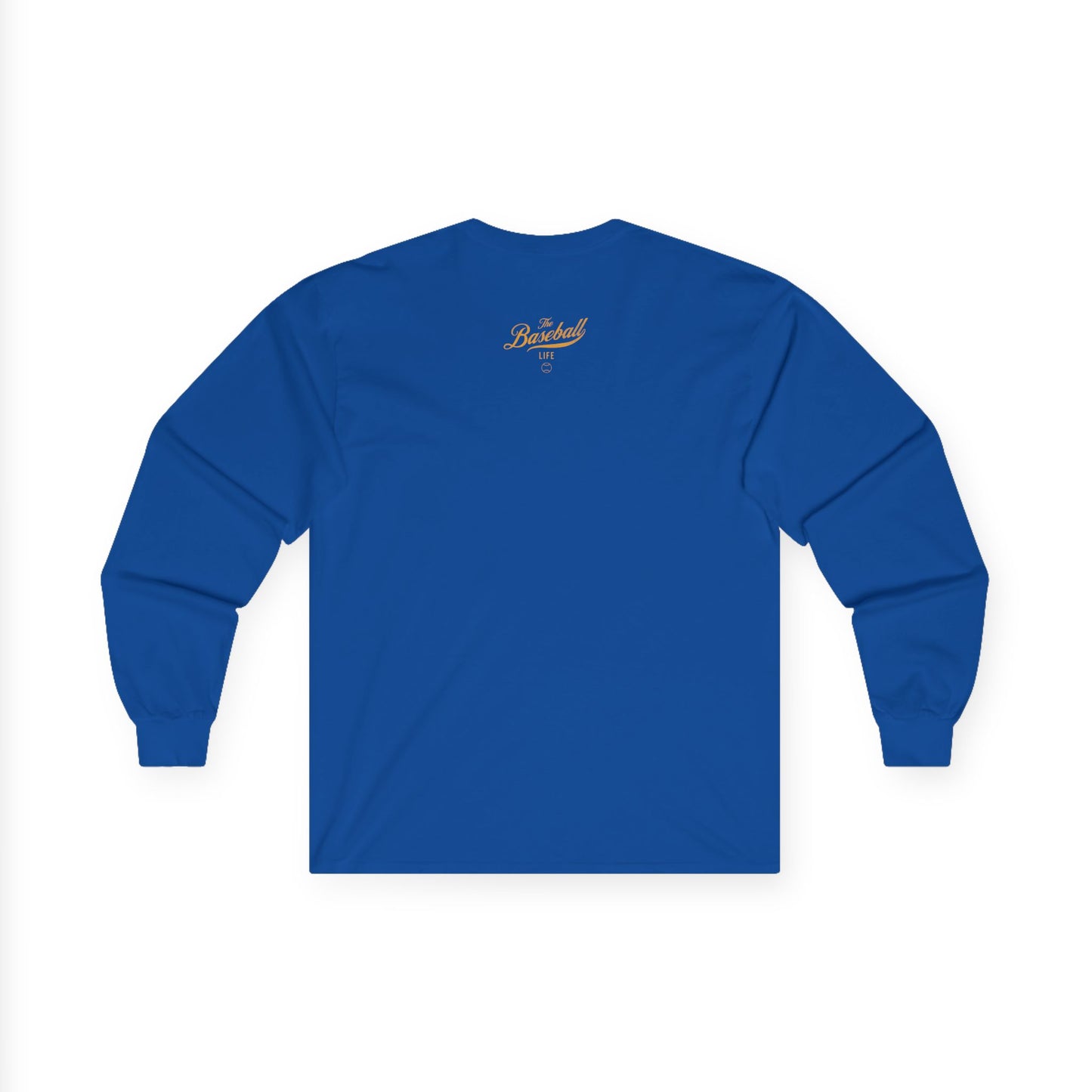 The Baseball Life Long Sleeve T-Shirt_Yellow Gold Print