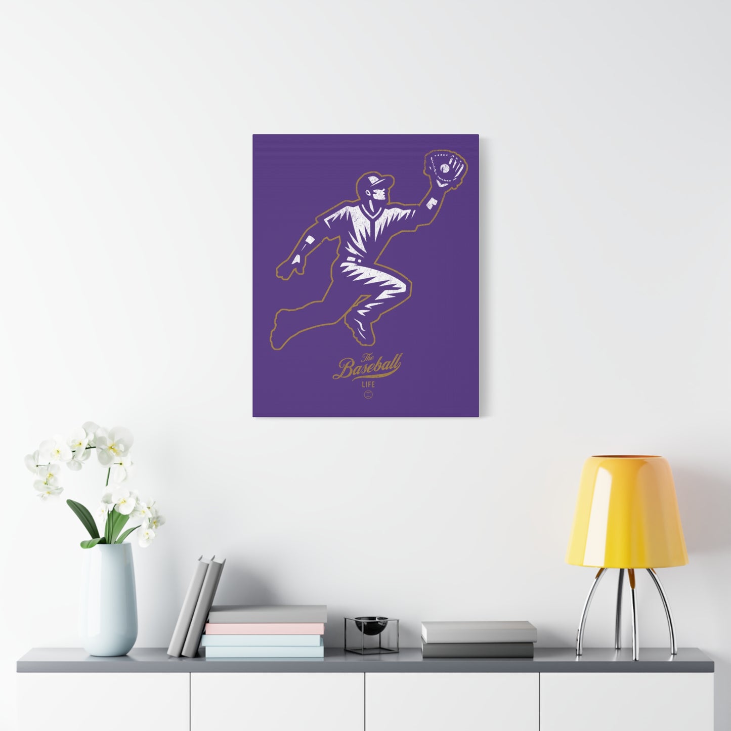 Player Icon Wall Art Canvas_Purple