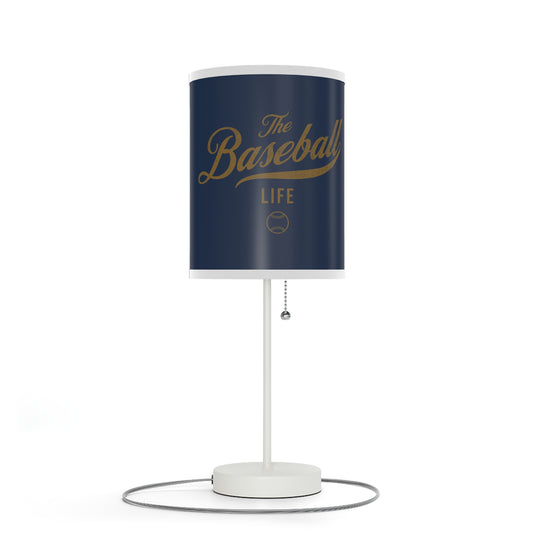 Table Lamp_Navy w Old Gold Print