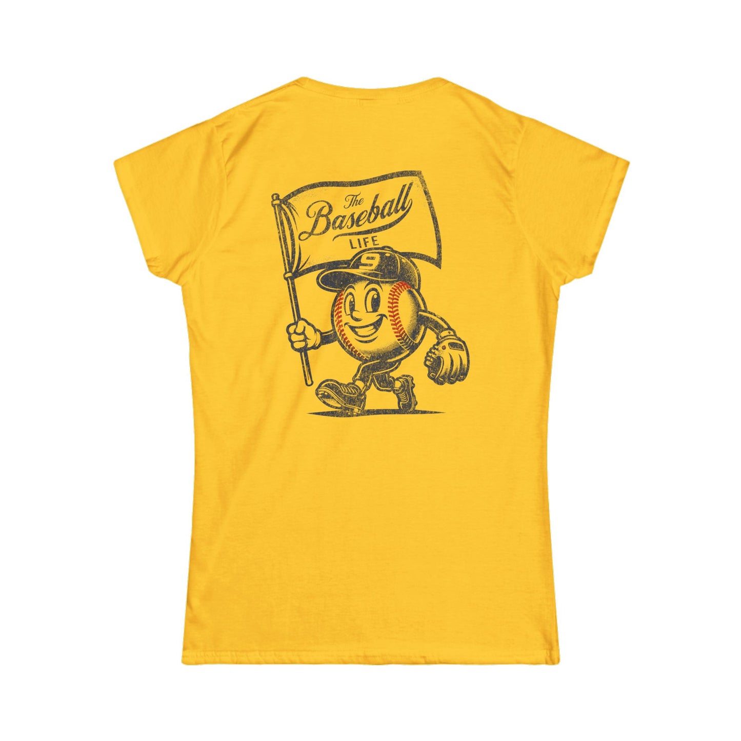 Mr. Baseball Mascot Flying Flag_Women's