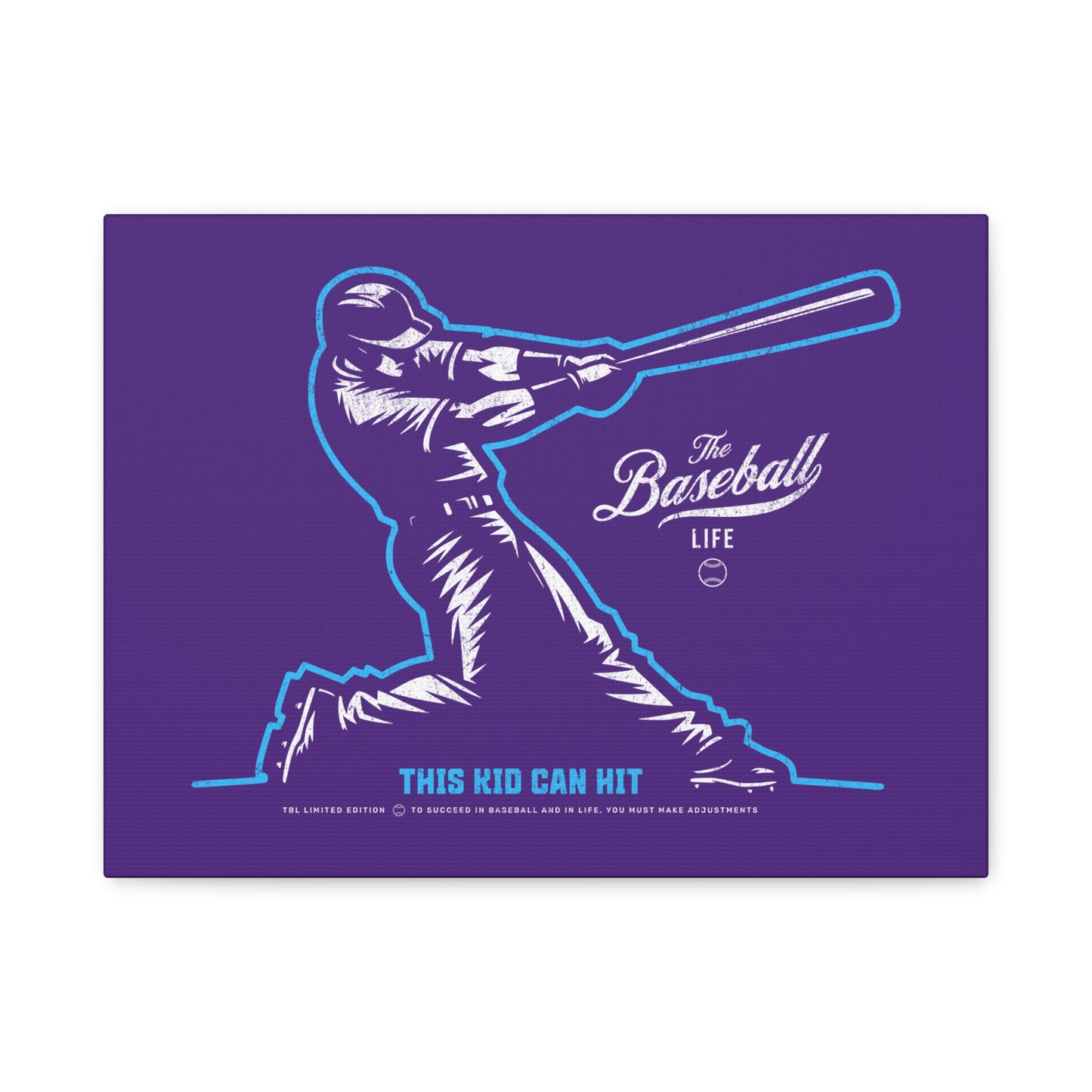 This Kid Can Hit Wall Art Canvas_Purple
