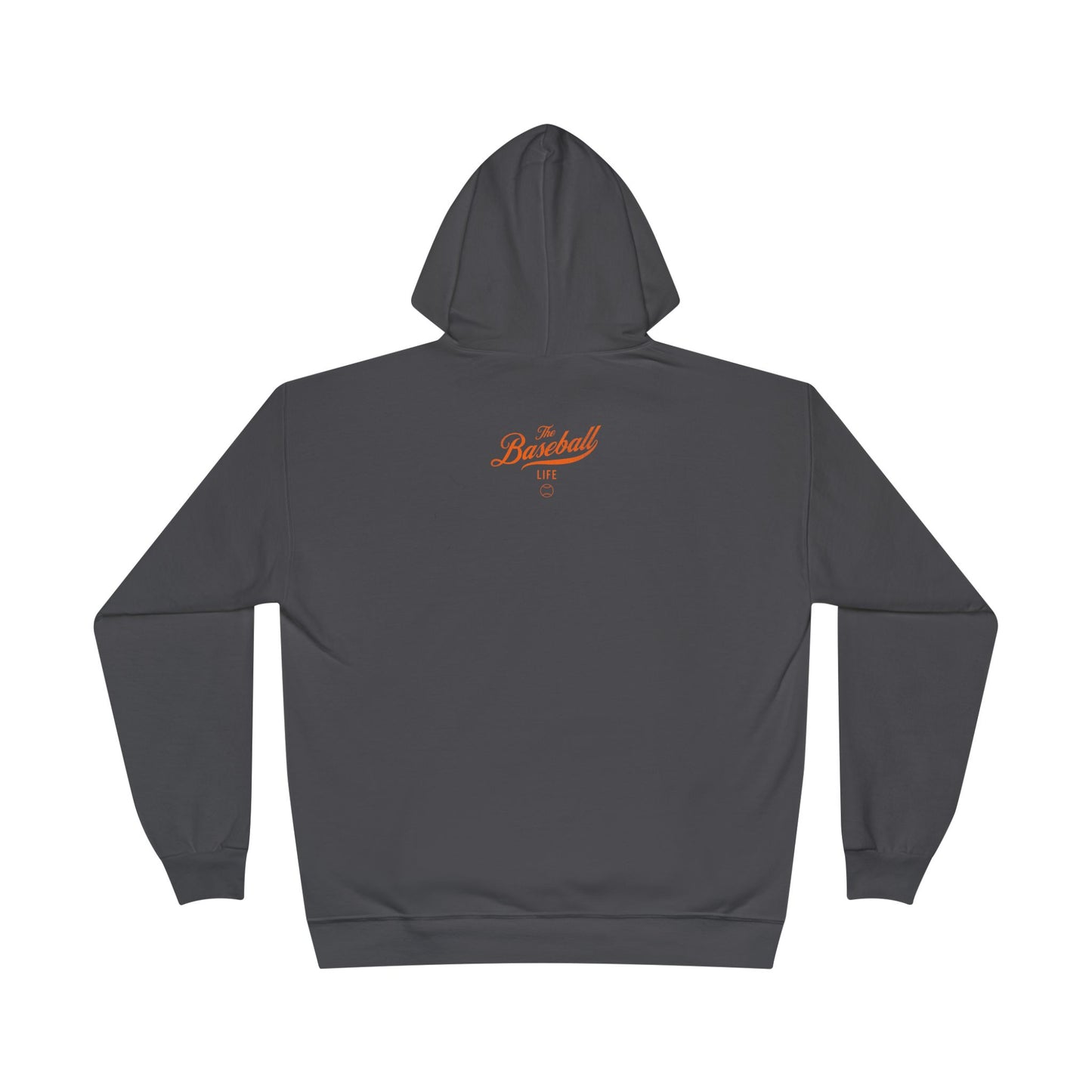 The Baseball Life Hoodie w/Grommets_Orange Print