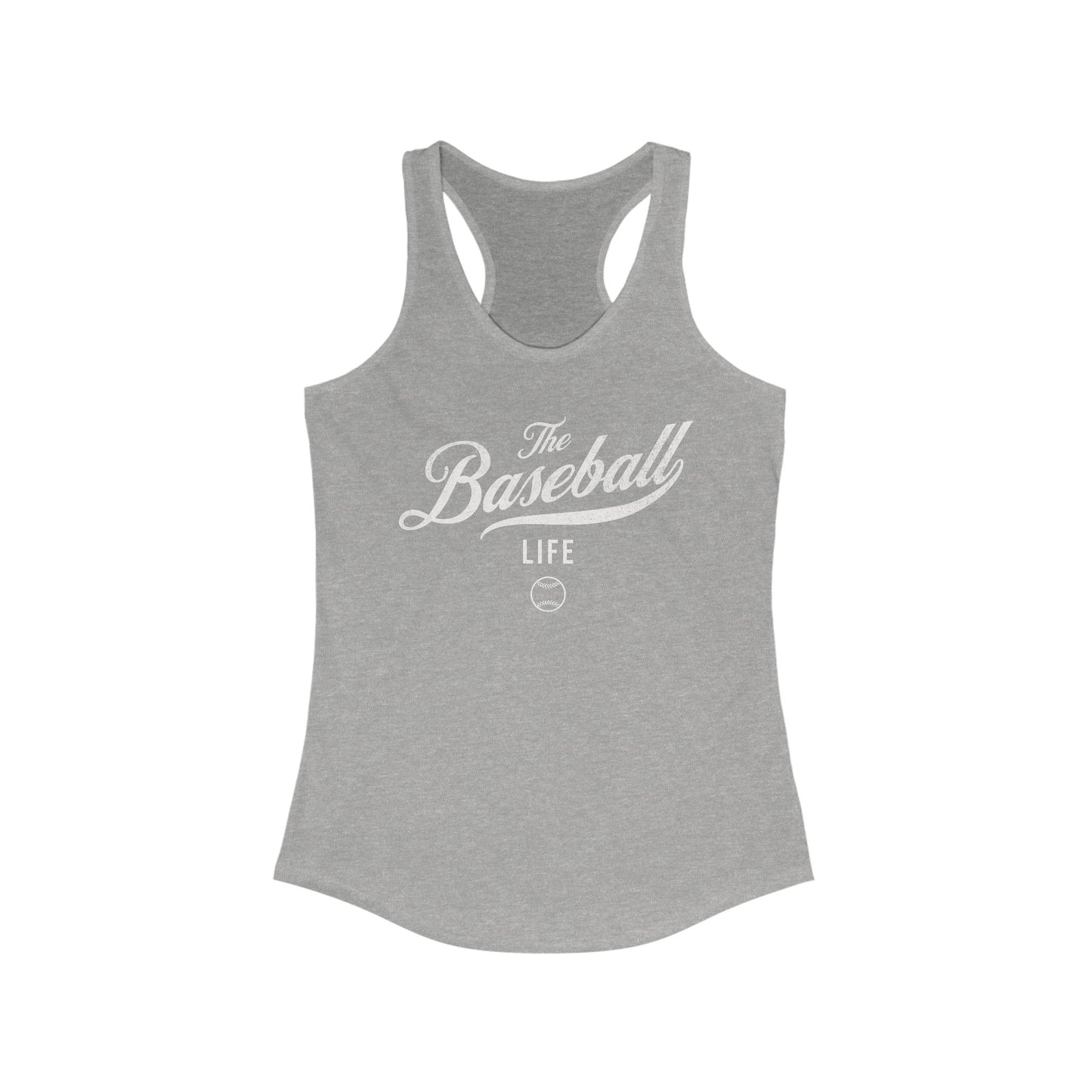 The Baseball Life Classic Script Tank_White Print