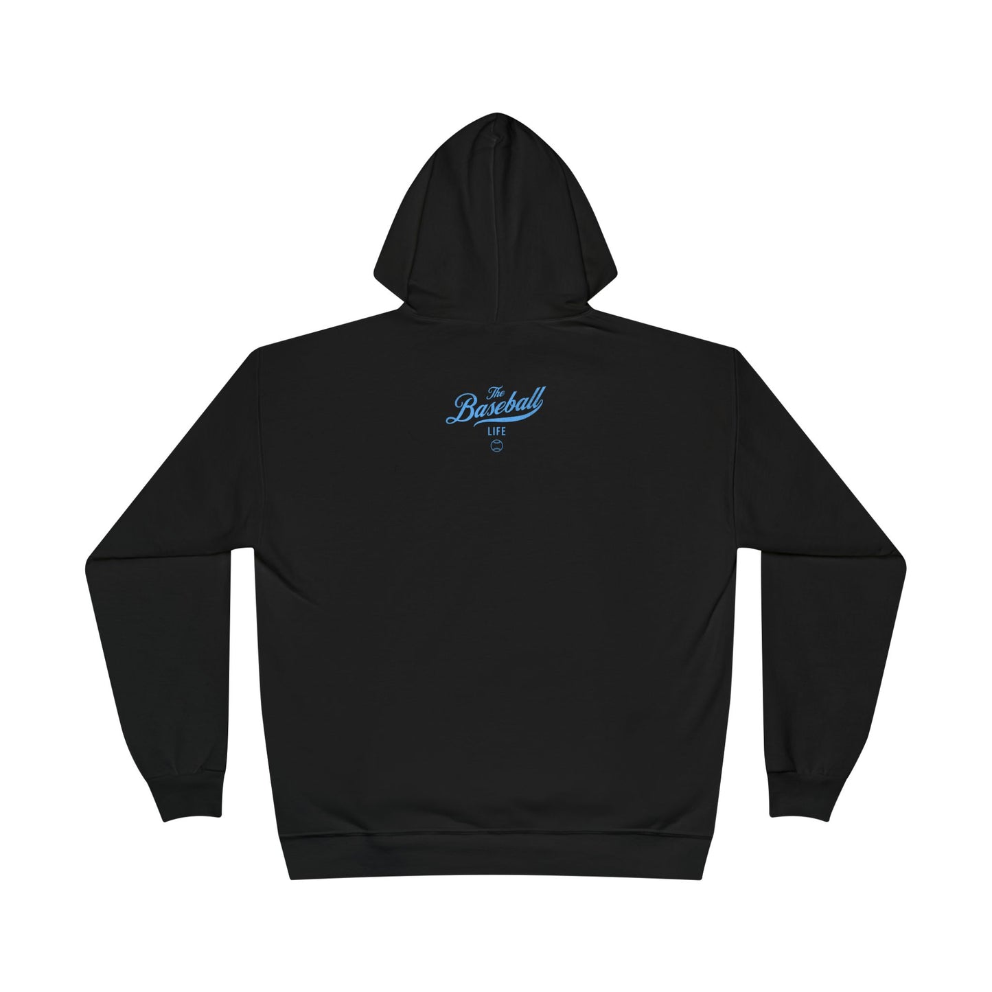 The Baseball Life Hoodie w/Grommets_Carolina Blue Print