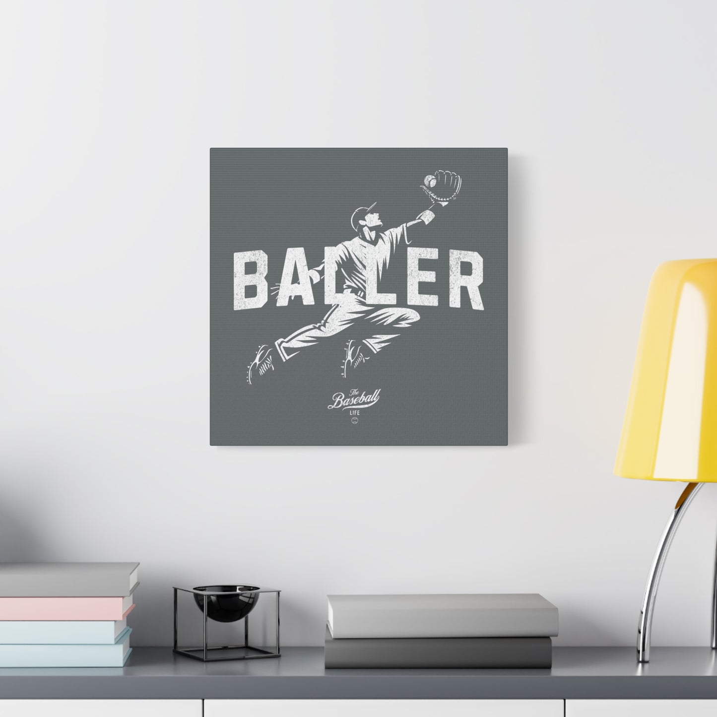 Baller Wall Art Canvas_Dark Gray