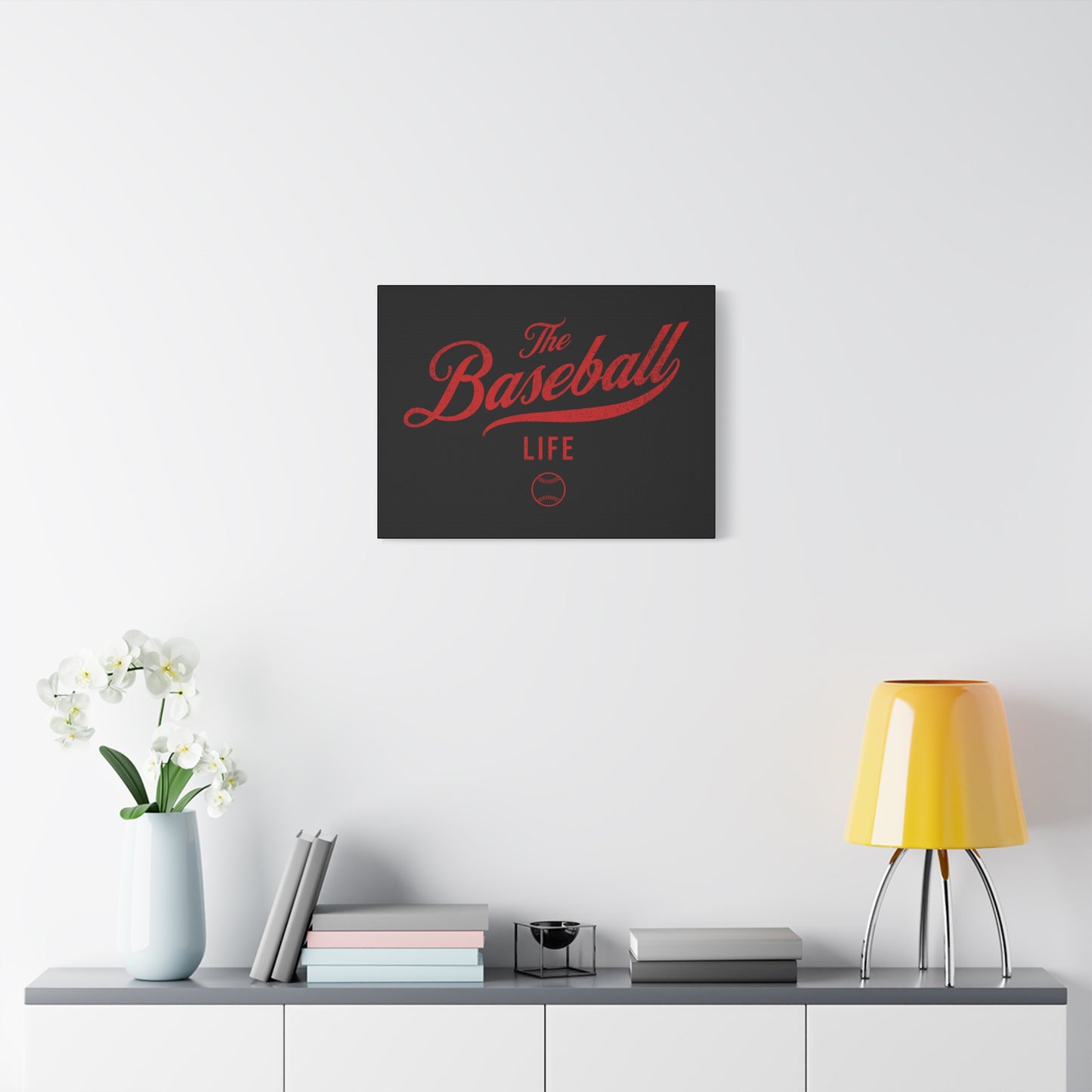 Wall Art Canvas_Black w Red